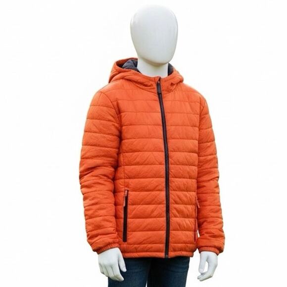 Sandia Peak Mountain Co Puffer Jacket Orange 20/XL Youth Quilted Insulated - Picture 1 of 9